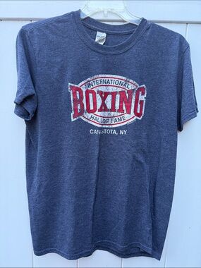 Gildan Softstyle Heather Navy Tag Tee - Boxing Hall of Fame